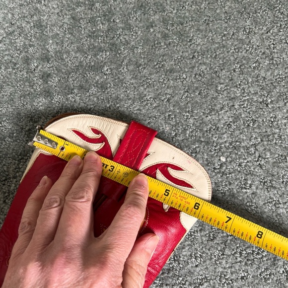 Lucchese 7 B 1883 Western Red Western Cowboy Cowgirl Boots valentines day red - Picture 9 of 13